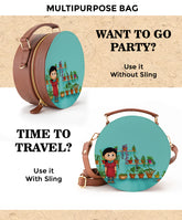 Vegan Leather Sling Bag | Duniya, a caring mother